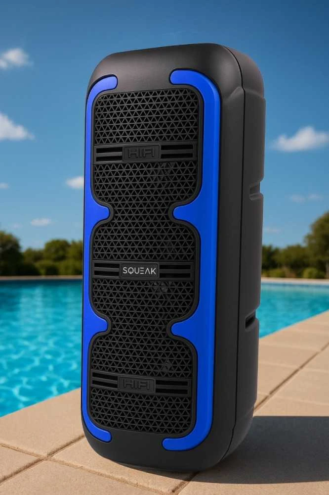 Squeak głośnik karaoke beatone bluetooth 5.3, 45w radio fm, microsd, aux, usb, usb-c sq1009