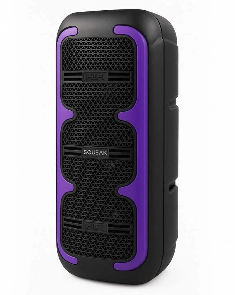 Squeak głośnik karaoke beatone bluetooth 5.3, 45w radio fm, microsd, aux, usb, usb-c sq1009