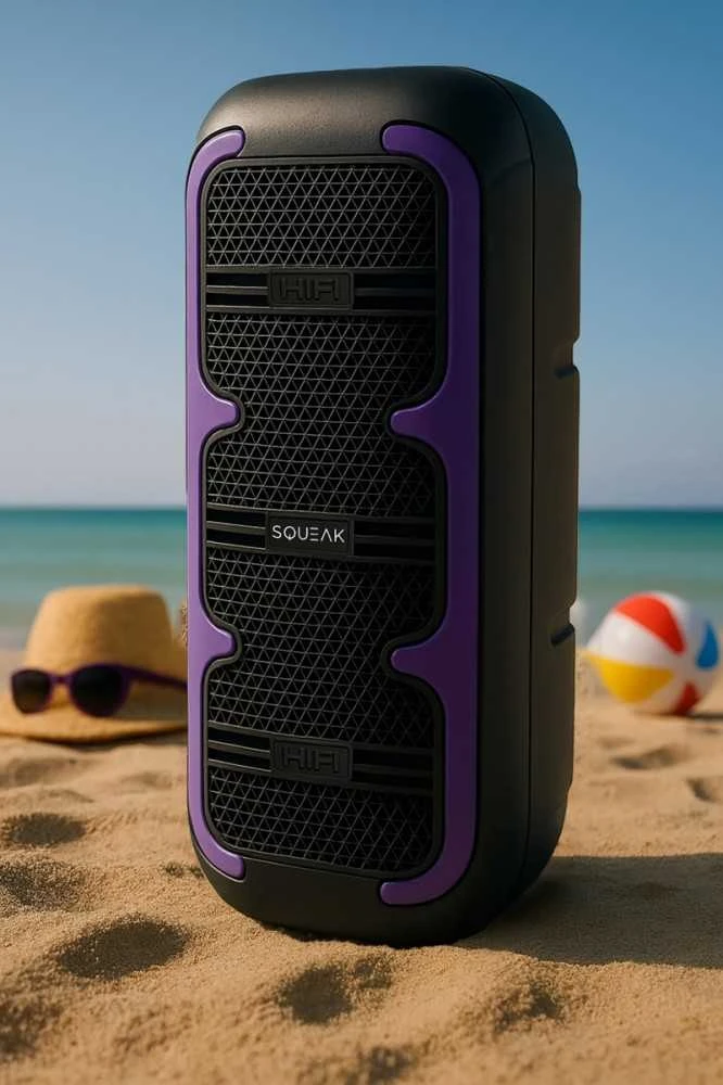 Squeak głośnik karaoke beatone bluetooth 5.3, 45w radio fm, microsd, aux, usb, usb-c sq1009