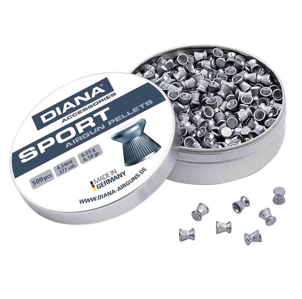 Šautuvo šoviniai 4,5 mm Diana Sport 500 vnt.