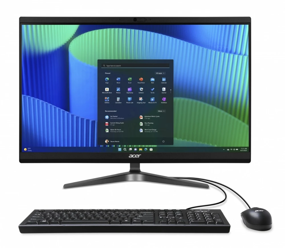 Stacionarus kompiuteris Acer Komputer all in one veriton vero vz2724g i5-14400 8/512/23.8 cala win11 pro