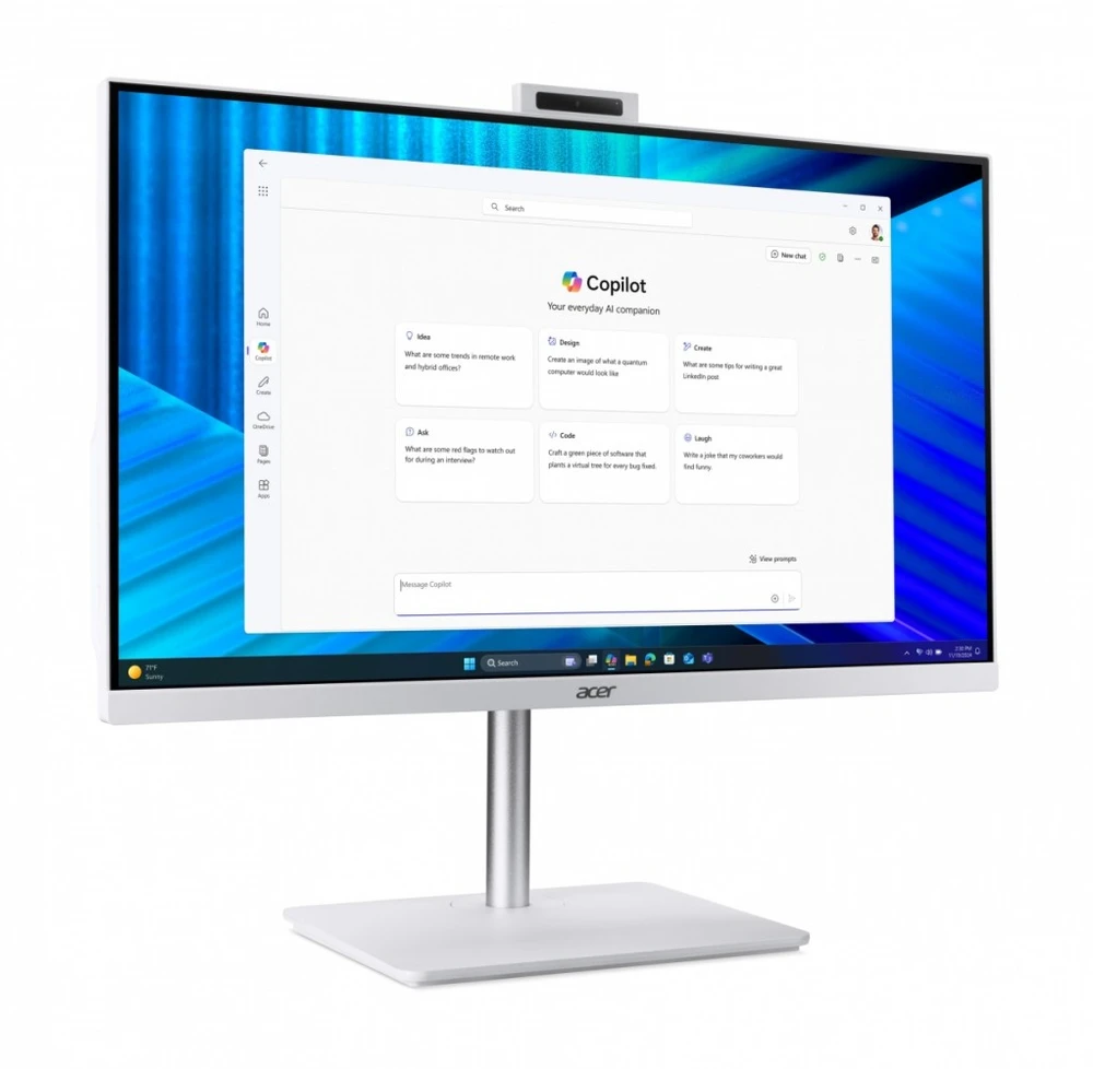 Stacionarus kompiuteris Komputer Acer Komputer All-in-One Veriton 2000 VZ2417G 27 IPS i5-120U/16GB /512GB M2/W11P