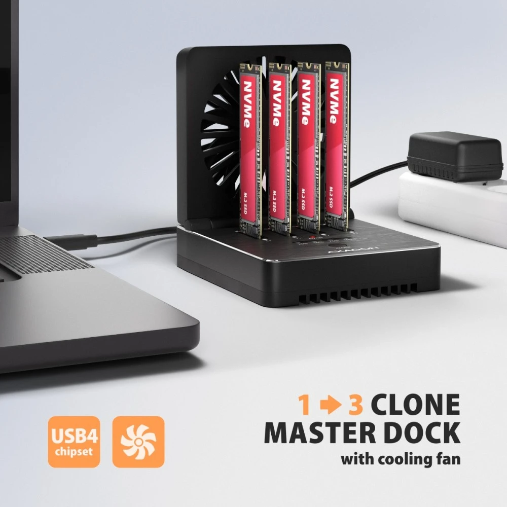 Axagon ADSA-M2C44 SSD stotelė su aušinimu