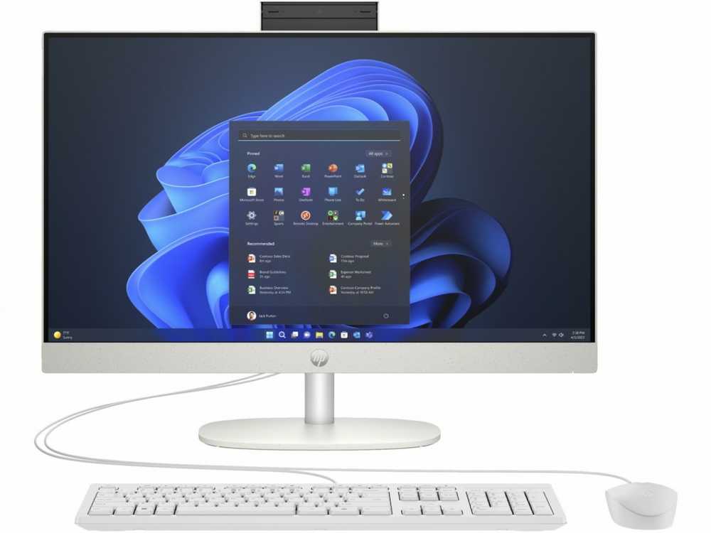 Hewlett Packard (HP) Stacionarus Kompiuteris - HP Pro 240 G10 Su Intel Core I5, 16 GB DDR4, 512 GB SSD, Windows 11 Pro, Baltas, Juodas