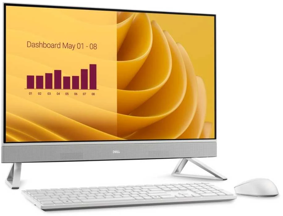 Stacionarus kompiuteris „Dell“ 27" „viskas viename“ kompiuteris EC27250 su „Win11Pro“ pagrindiniu procesoriumi, 7,5 colio procesoriumi, 150 MB procesoriumi, 27,0 colio „Full HD“ ekranu, „Intel“ vaizdo plokšte, kamera, belaidis internetas + BT, apšvietimu ir „kb 3y Prosupport“.