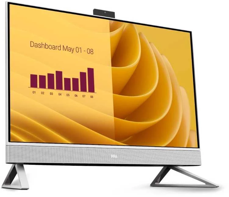Stacionarus kompiuteris „Dell“ 27" „viskas viename“ kompiuteris EC27250 su „Win11Pro“ pagrindiniu procesoriumi, 7,5 colio procesoriumi, 150 MB procesoriumi, 27,0 colio „Full HD“ ekranu, „Intel“ vaizdo plokšte, kamera, belaidis internetas + BT, apšvietimu ir „kb 3y Prosupport“.
