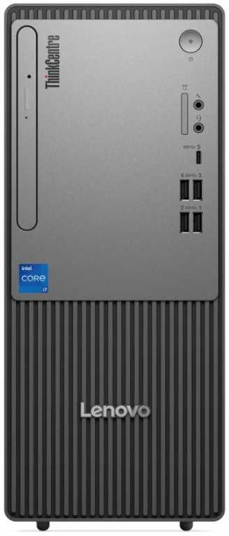 Lenovo ThinkCentre neo 50t Gen 5 Intel® Core™ i3 i3-14100 8 GB DDR5-SDRAM 256 GB SSD Windows 11 Pro Tower PC Juodas