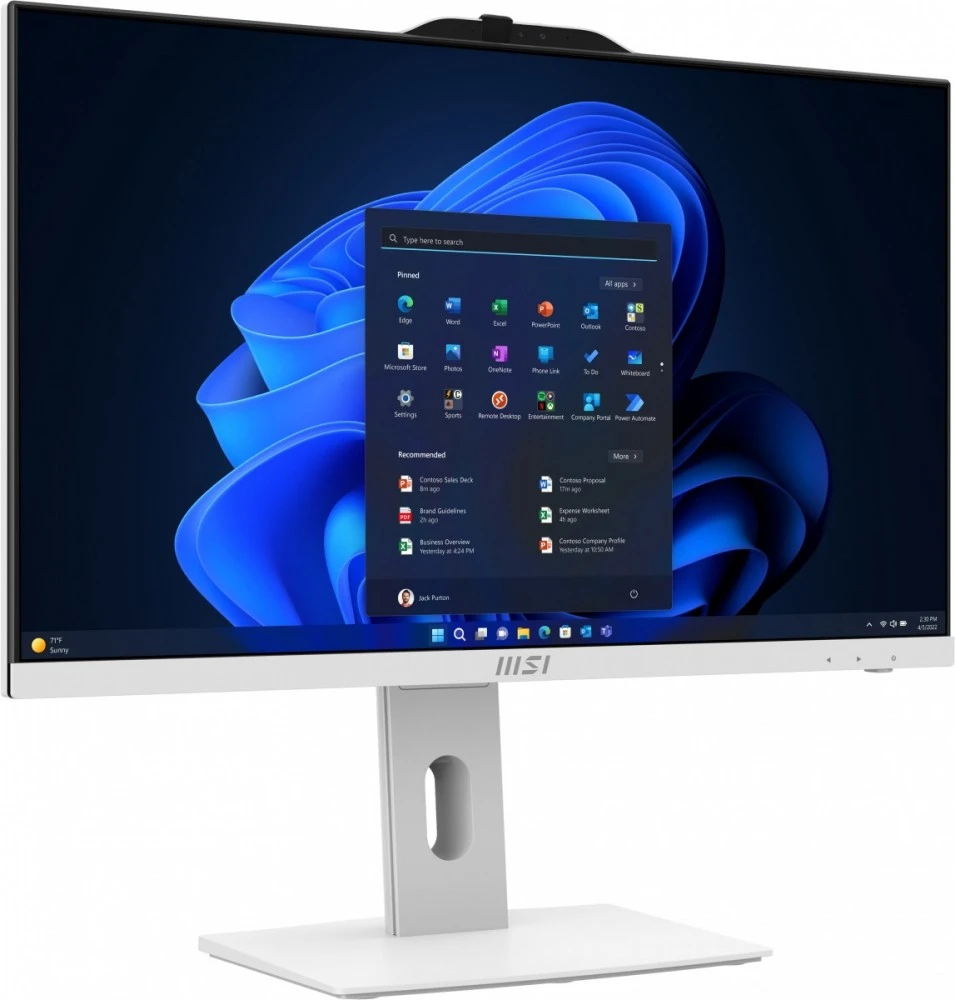 Stacionarus kompiuteris MSI PRO AP242P 14M-691EU Intel Core i5-14400 23,8 colio FHD 2x8GB DDR5 512GB PCIe NVMe Wi-Fi 6E+BT W11P