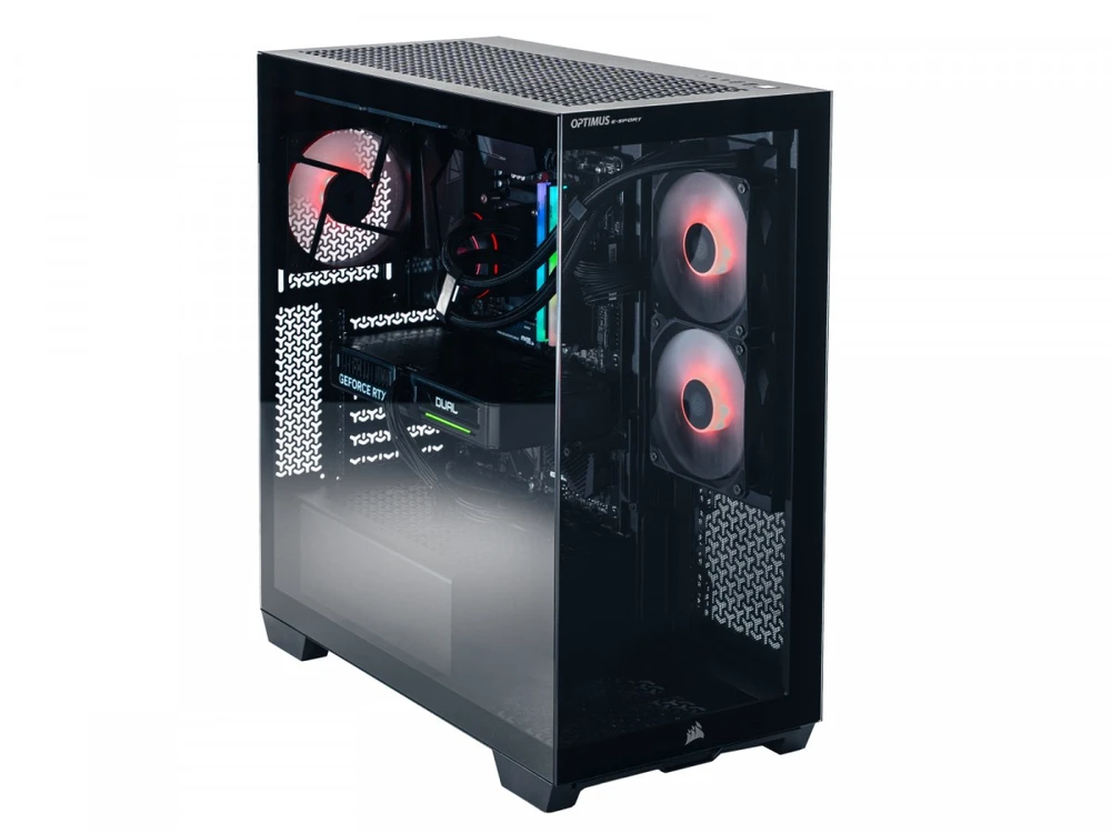 Stacionarus kompiuteris Optimus Kompiuteris e-sport gb550t-cm1 r7 5800x/16gb/1tb/rtx 5060 ti dual 8gb/w11h