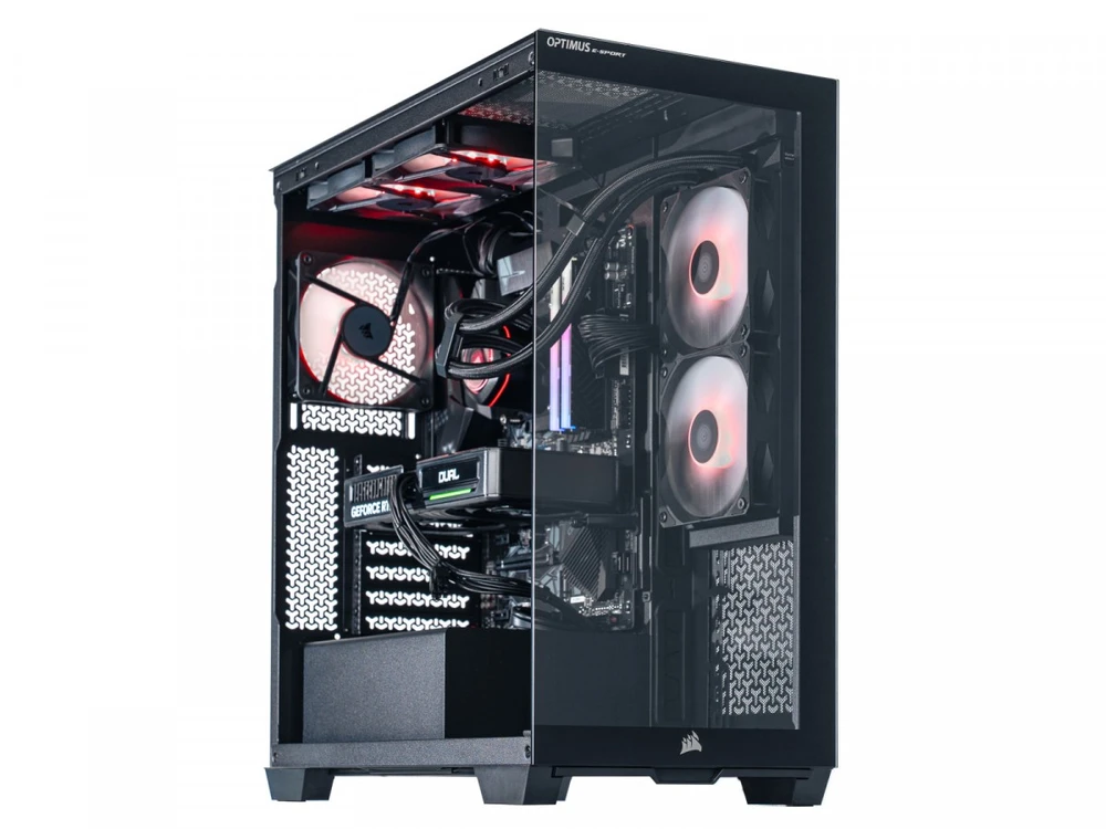 Stacionarus kompiuteris Optimus Kompiuteris e-sport gb550t-cm1 r7 5800x/16gb/1tb/rtx 5060 ti dual 8gb/w11h