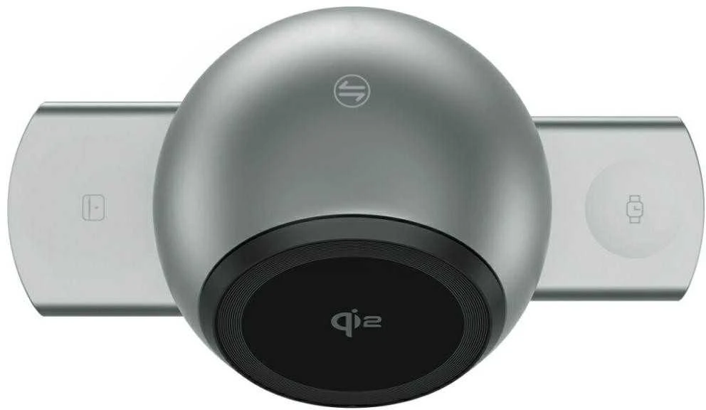 4smarts ChargeBot Sound Qi2 įkrovimo stotelė, pilka