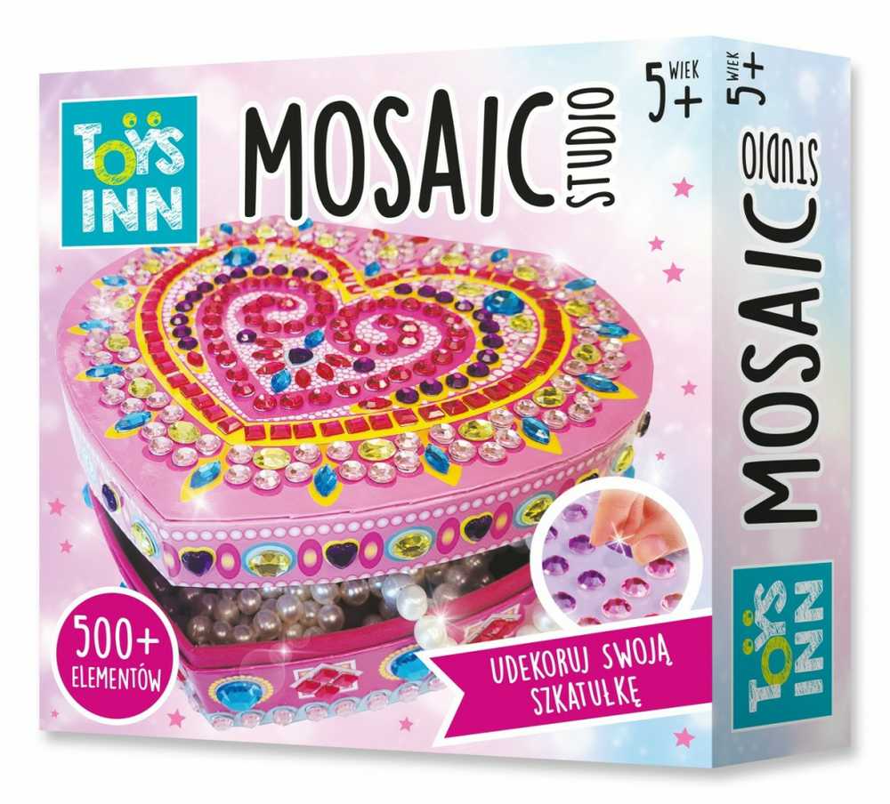 Stnux Casket Mosaic HEART kūrybinis rinkinys merginoms deimantų mozaika