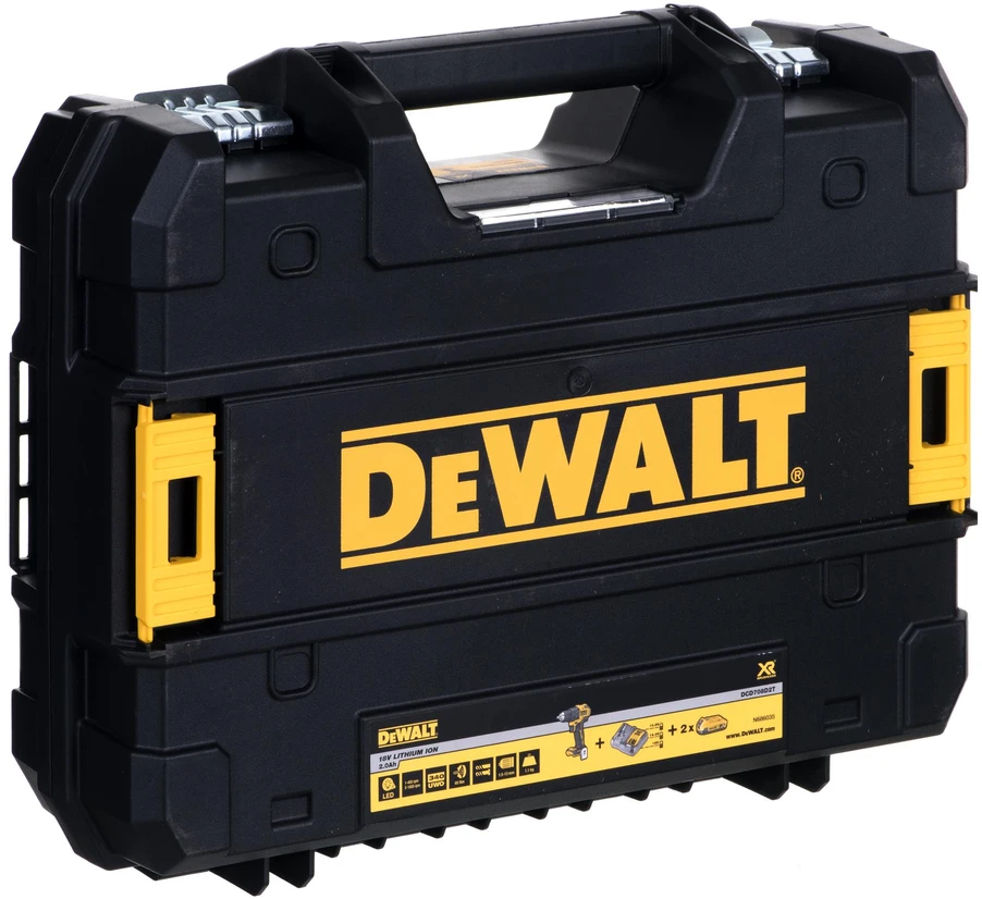 Akumuliatorinis suktuvas-gręžtuvas DeWalt DCD708D2T-QW 18V, 2 Ah