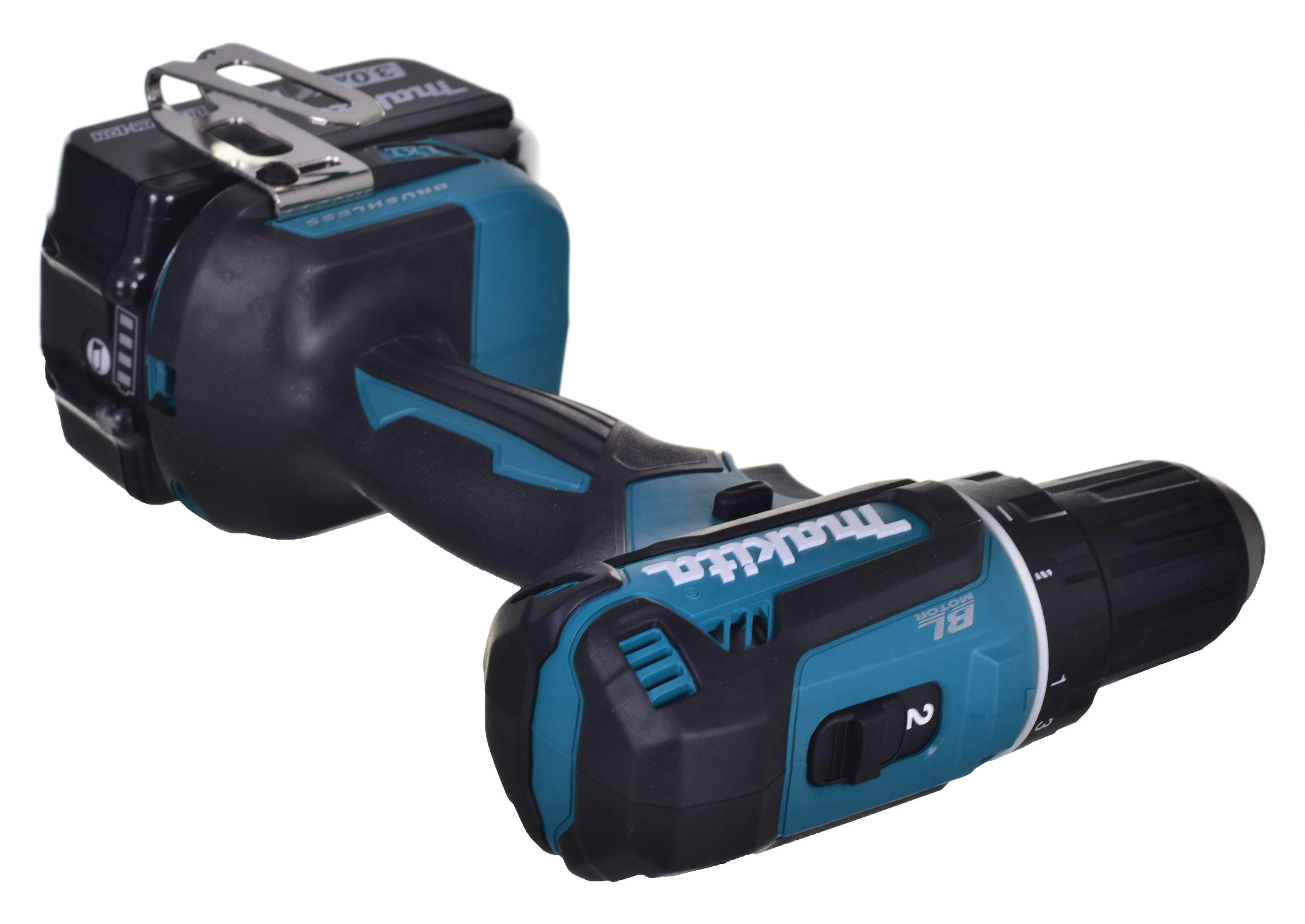 Makita DDF485RFJ Akumuliatorinis gręžtuvas, 18 V, 2x 3,0 Ah Li-ion, 50/25 Nm, 1,7kg, LED, BL-motor, MAKPACK