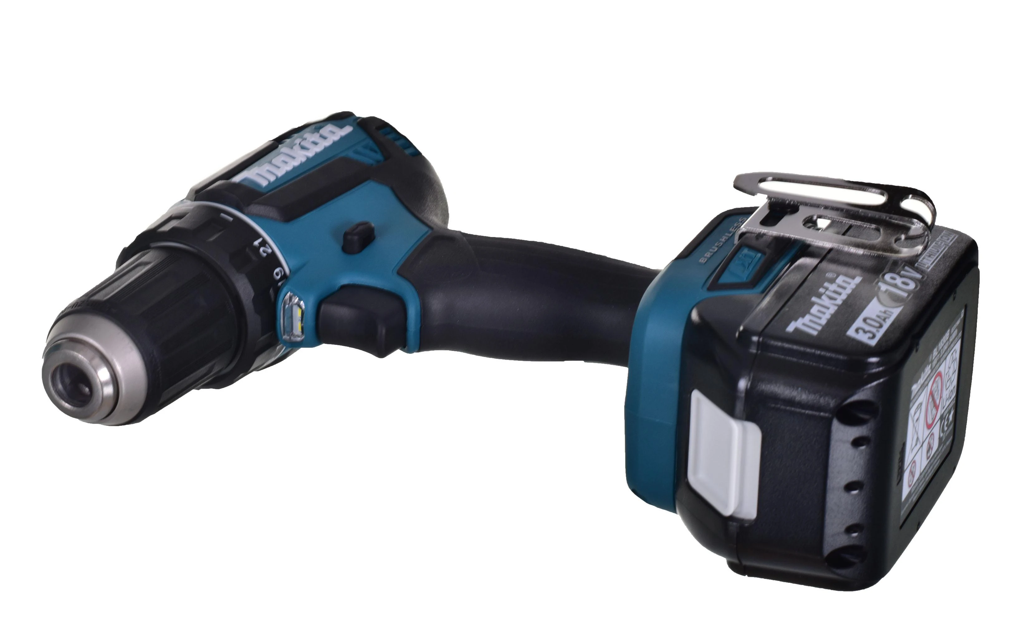 Makita DDF485RFJ Akumuliatorinis gręžtuvas, 18 V, 2x 3,0 Ah Li-ion, 50/25 Nm, 1,7kg, LED, BL-motor, MAKPACK