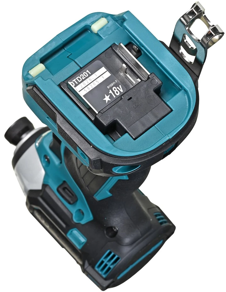 Makita DTD201Z Akumuliatorinis smūginis suktuvas, 18 V,Li-ion 210 Nm, LED, BL-motor, Be akumuliatorių ir kroviklio!