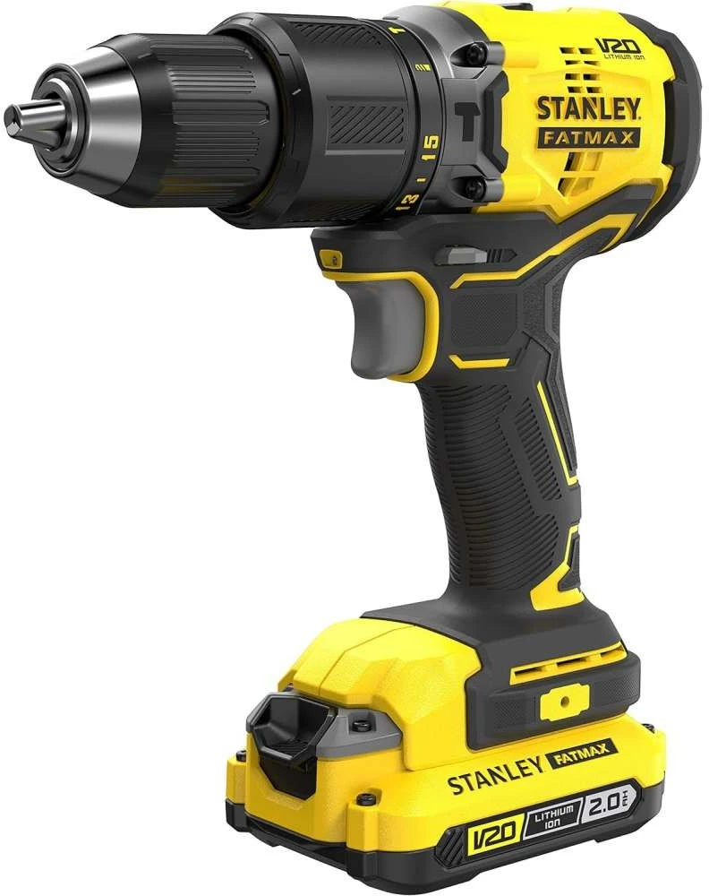 Smūginis suktuvas-gręžtuvas Stanley SFMCD715D2K-QW; 18 V; 2x2,0 Ah akum.