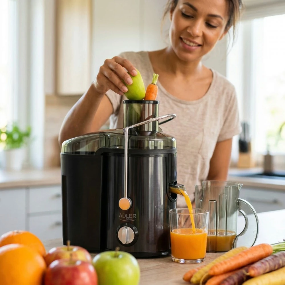 Sulčiaspaudė Adler AD 4132 | Type Juicer maker | Dark Inox | 800 W | Greičių skaičius 3