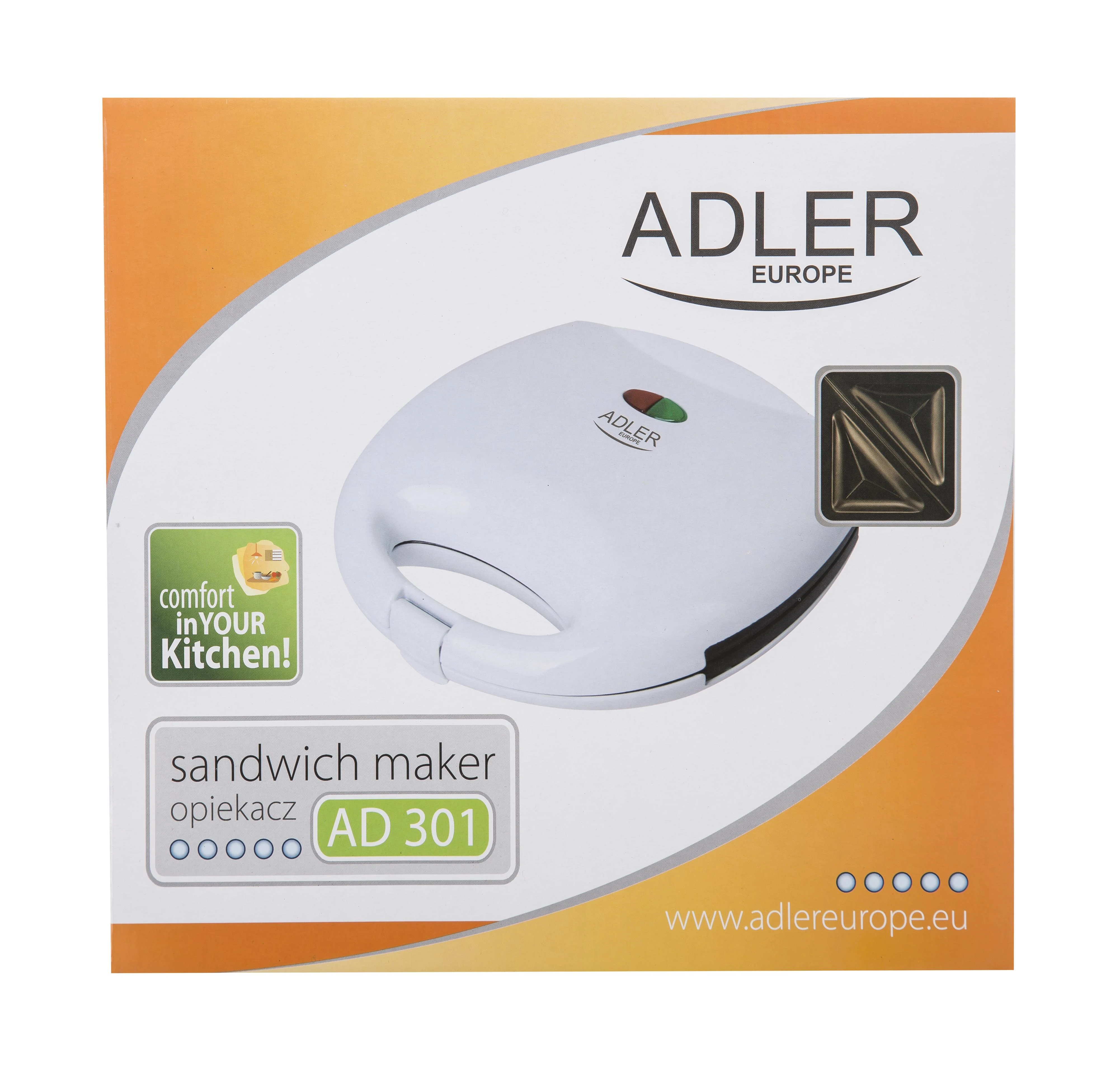 Sumuštinių keptuvas Sumuštinių keptuvė ADLER AD301