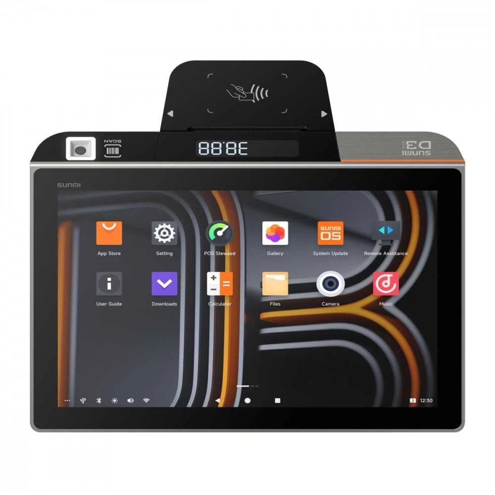 Sunmi „Terminal d3 mini 10.1 a11“ 3/32 GB belaidis 4G skaitytuvas