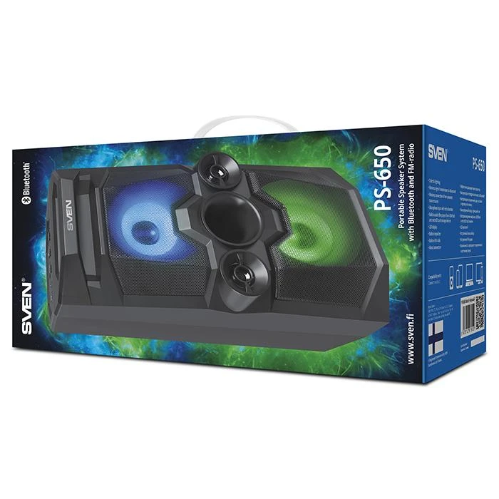 SVEN PS-65 nešiojama kolonėlė, 2x25W (RMS)