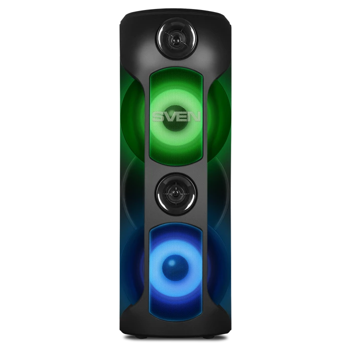 Garsiakalbis SVEN PS-720, juodas (80W, TWS, Bluetooth, FM, USB, Micro SD, LED ekranas, 4400mA*h)