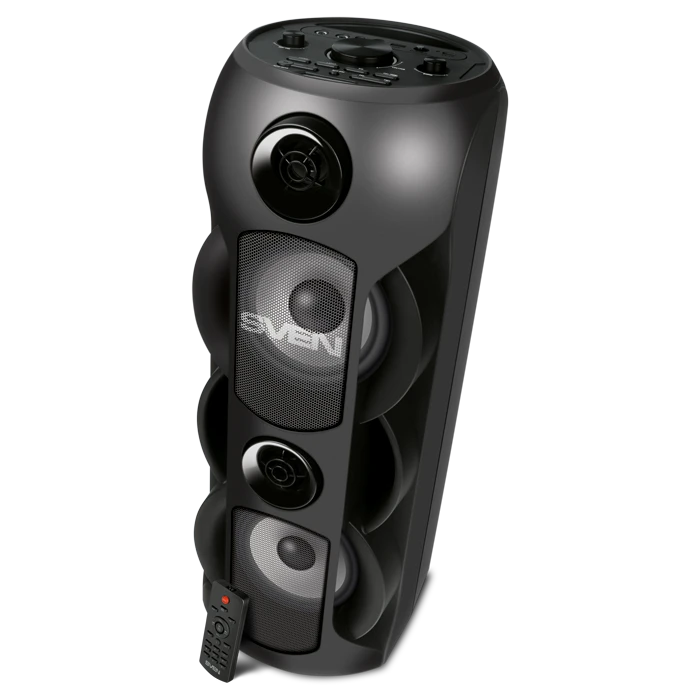 Garsiakalbis SVEN PS-720, juodas (80W, TWS, Bluetooth, FM, USB, Micro SD, LED ekranas, 4400mA*h)