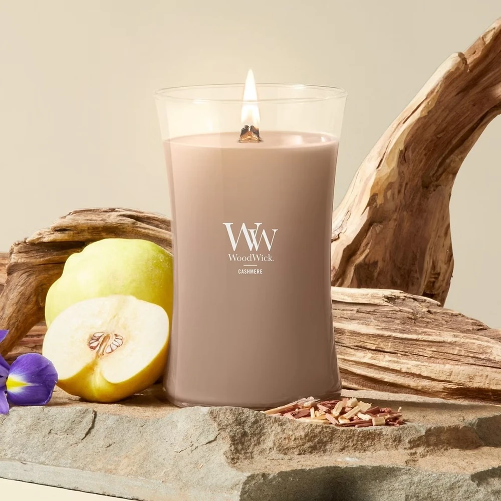 WoodWick Aromatinė žvakė (Cashmere), 609,5 g