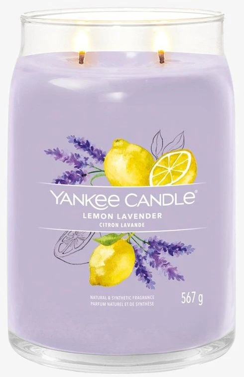 Yankee Candle Aromatinė žvakė Signature glass large Lemon Lavender 567 g