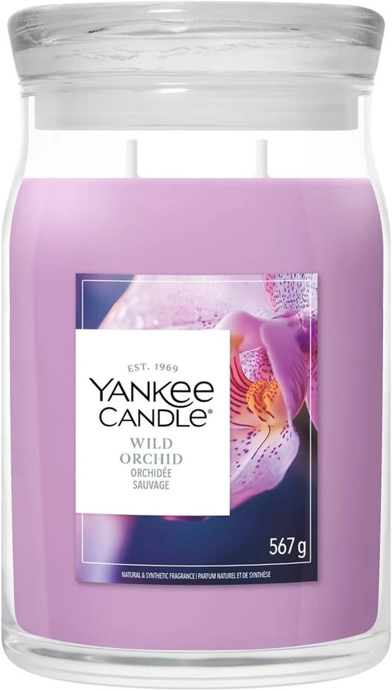 Yankee Candle Aromatinė žvakė Signature glass large Wild Orchid 567 g