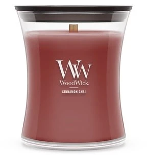 WoodWick Aromatinė žvakė (Cinnamon Chai), 85 g