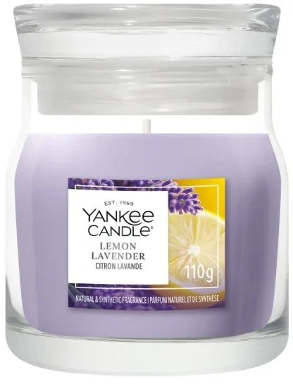 Yankee Home kvapioji žvakė YANKEE CANDLE LEMON LAVENDER 110 g maža