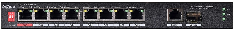Šakotuvas SWITCH POE PFS3110-8ET1GT1GF-96 8 PRIEVADŲ SFP DAHUA