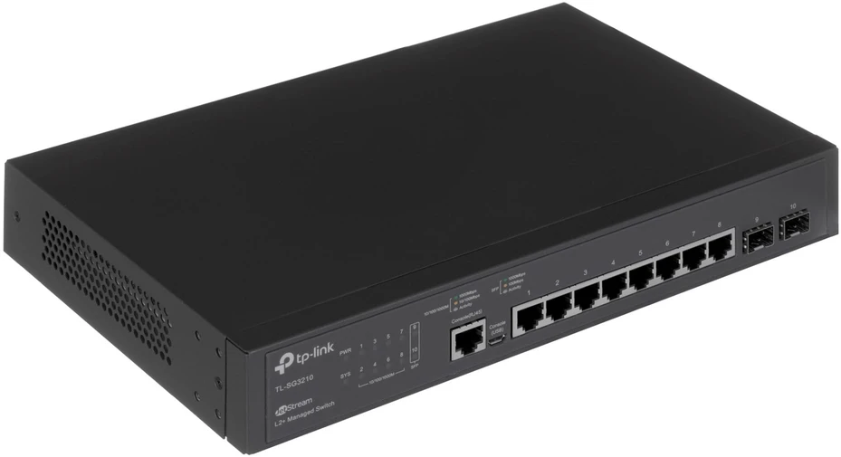 Tinklo Įranga - TP-LINK SG3210 8-Port 1Gbps L2+ L3 Jungiklis