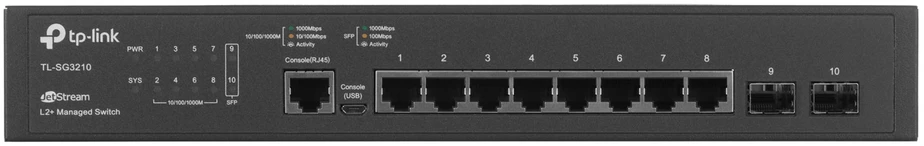 Tinklo Įranga - TP-LINK SG3210 8-Port 1Gbps L2+ L3 Jungiklis