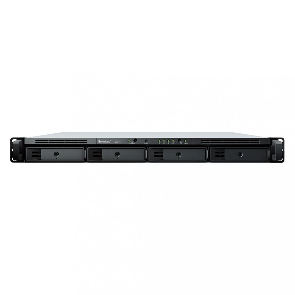 Serveris Synology Sinologija | RackStation | RS822+ 4 skyrių NAS korpusas | AMD Ryzen | V1500B | Procesoriaus dažnis 2,2 GHz | 2 GB | DDR4