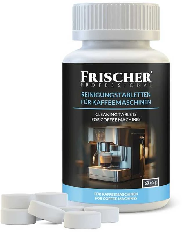 Valymo tabletės „Frischer“ kavos aparatams, 60 vnt., Ø16 mm