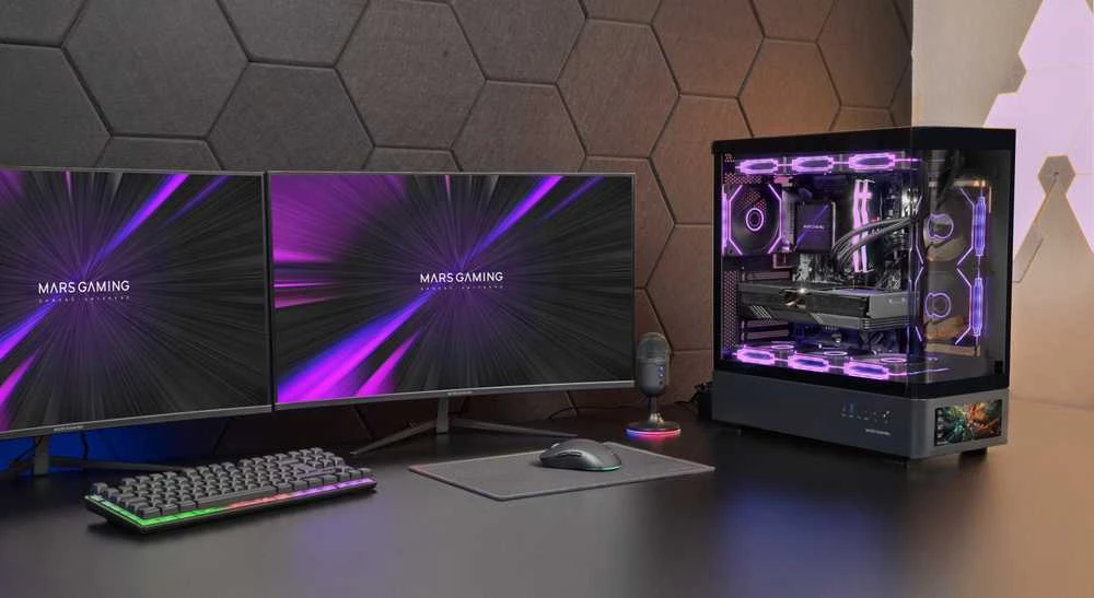 „Tacens Mars Gaming MCLCDPRO“ kompiuterio korpusas, Midi Tower, juodas