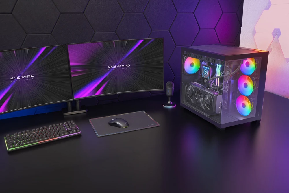 „Tacens Mars Gaming MCV5“ kompiuterio korpusas, Midi Tower, Juodas