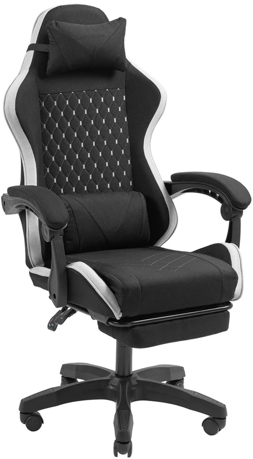 Tacens mars mgc-x fabric juodas/baltas - fotel gamingowy
