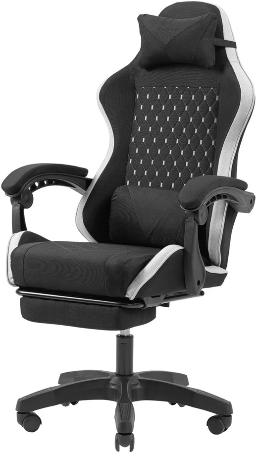 Tacens mars mgc-x fabric juodas/baltas - fotel gamingowy