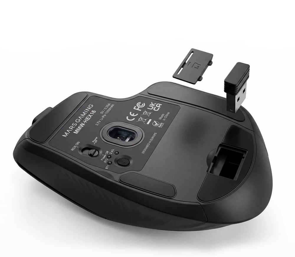 Tacens mars mmw-hex16 24000dpi bluetooth 5.2 2.4gpro -pelė žaidimams