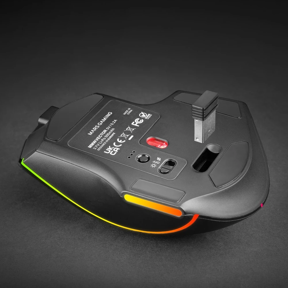 Tacens mars mmw-vector 12000dpi bluetooth 5.4 2.4gpro -pelė žaidimams