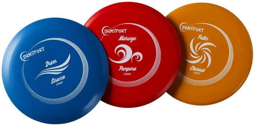 Tactic „Gra DiscGolf“ rinkinys START, Puteris, Vidutinio nuotolio ir varomas plastikinis