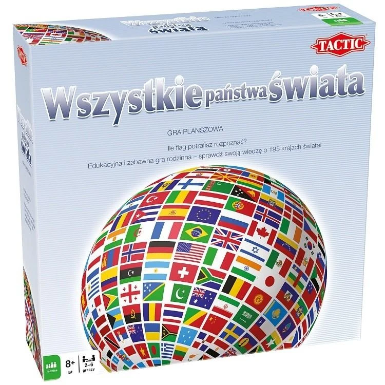 Tactic Taktinis žaidimas „Visos pasaulio šalys“ (41269)