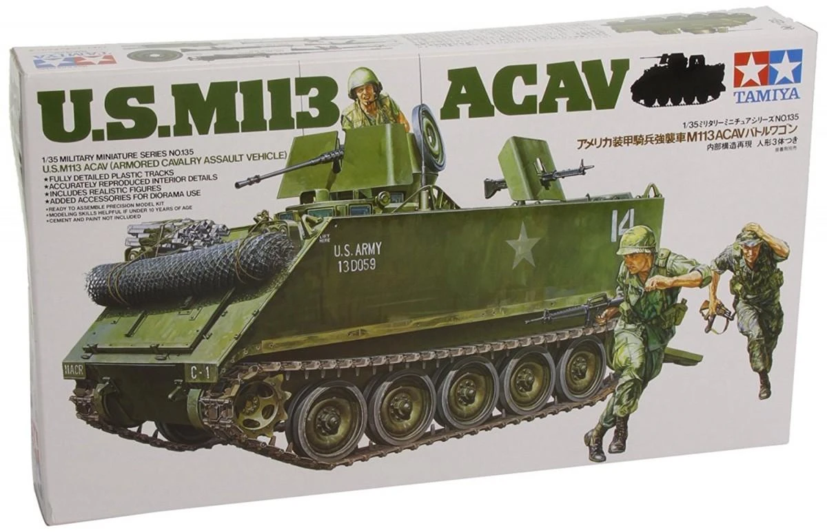 Tamiya JAV M113 ACAV 1/35 plastikinis surinkimo rinkinys