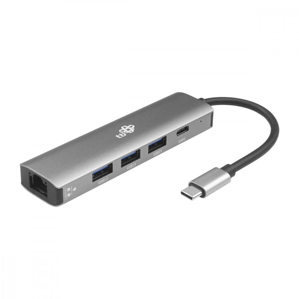 TB Adapteris usb c - rj45 3xusb a 3.0, usb c