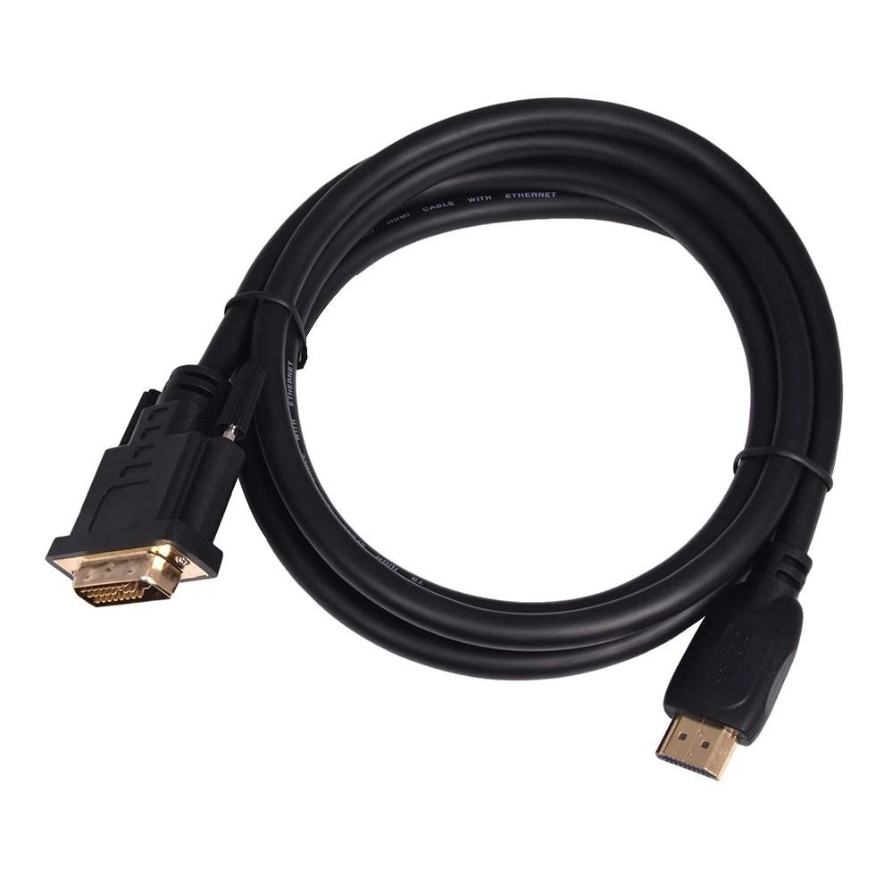 HDMI-DVI laidas 3m su auksintais kontaktais