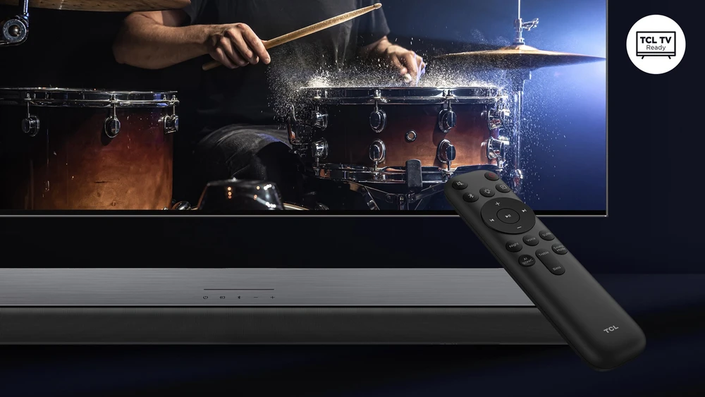 Namų kino sistema TCL S S45H 2.0 klasės kanalų garso juosta su „Dolby Atmos“, „DTS Virtual:X“ ir „Bluetooth“ muzikos transliacija