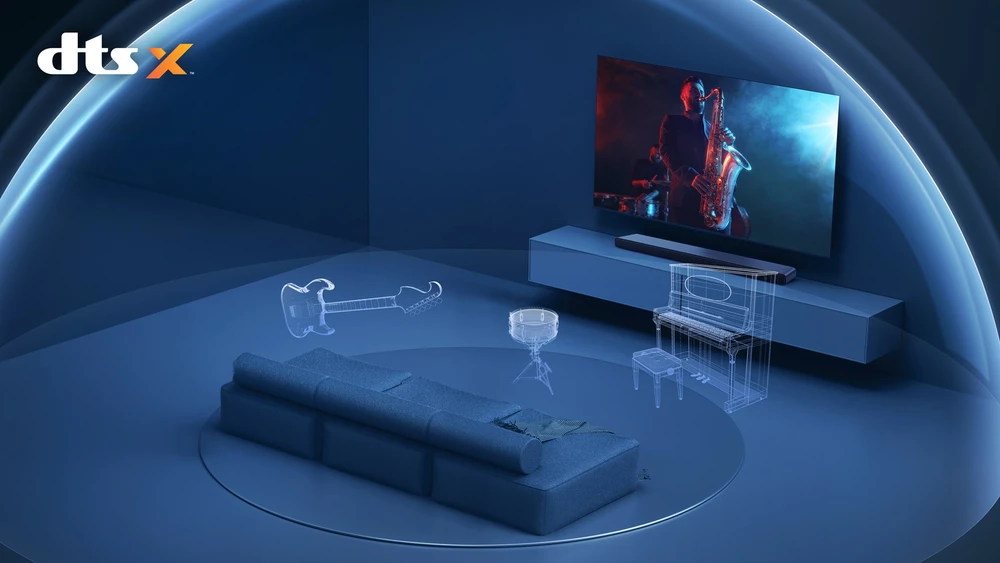 Namų kino sistema TCL S S45H 2.0 klasės kanalų garso juosta su „Dolby Atmos“, „DTS Virtual:X“ ir „Bluetooth“ muzikos transliacija
